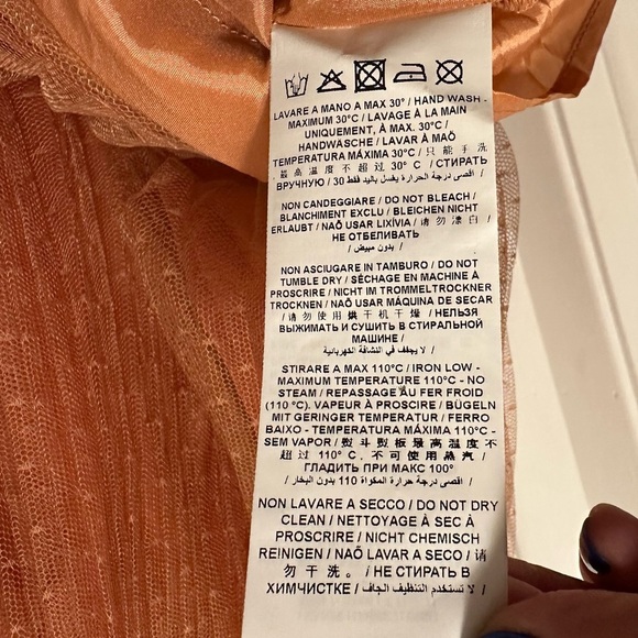 Elisabetta Franchi La Mia Bambina Rosa Se Vuoi Puoi Dobby Mesh Skirt Women’s XS - Picture 12 of 12